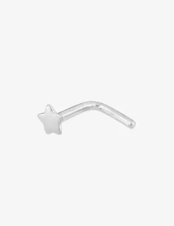 Piercing de nez étoile en or blanc 750 ‰ SO OR