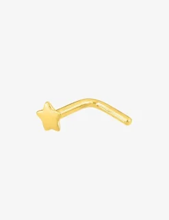 Piercing de nez étoile en or jaune 750 ‰ SO OR