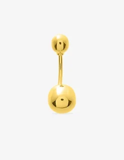 Piercing de nombril boule en or jaune 750 ‰ SO OR