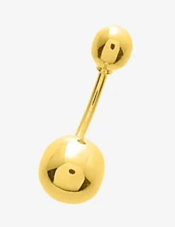 Piercing de nombril boule en or jaune 750 ‰ SO OR