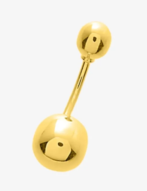 Piercing de nombril boule en or jaune 750 ‰ SO OR