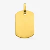 Plaque G.I 28 x 19 mm or jaune 750‰ SO OR