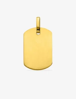 Plaque G.I 28 x 19 mm or jaune 750‰ SO OR