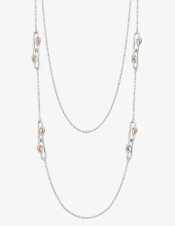 Sautoir fantaisie bicolore argent 925 ‰ SO OR