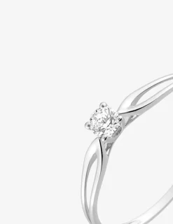 Solitaire fantaisie en or 375‰, oxyde de zirconium SO OR